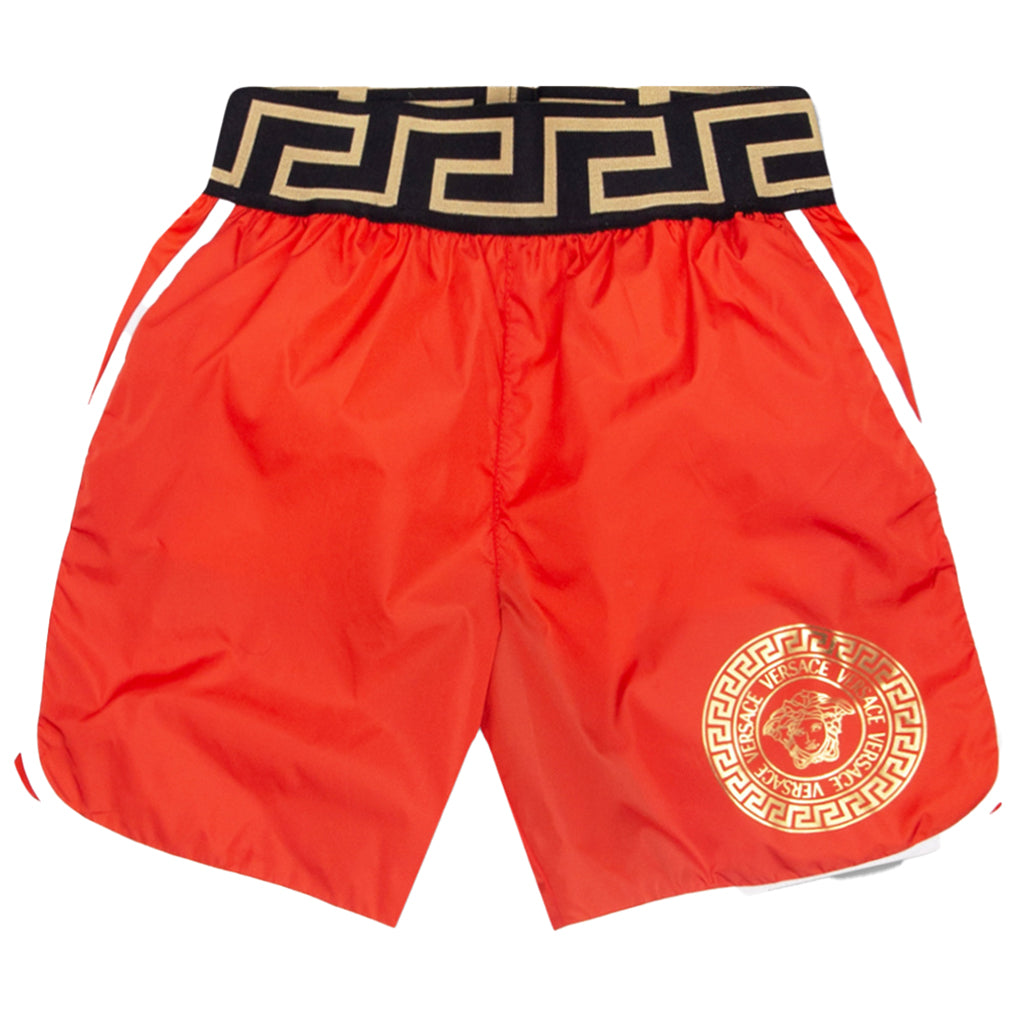 Versace red sales swim shorts
