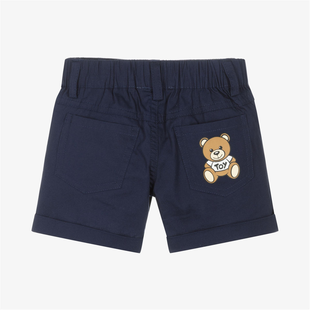 moschino-Navy Blue Moschino Teddy Bear Chino Shorts-muq00r-lma01-40016