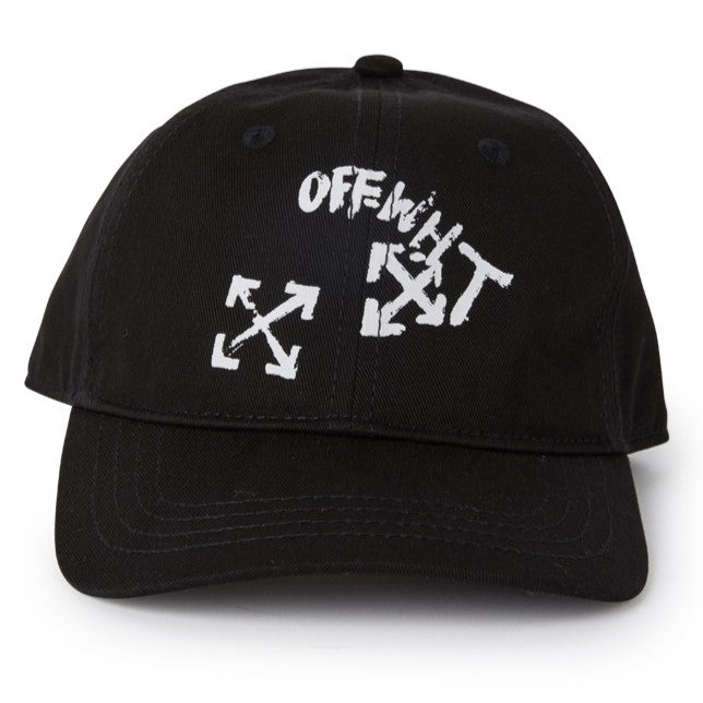 off-white-oblb002f23fab0021001-Black Baseball Cap