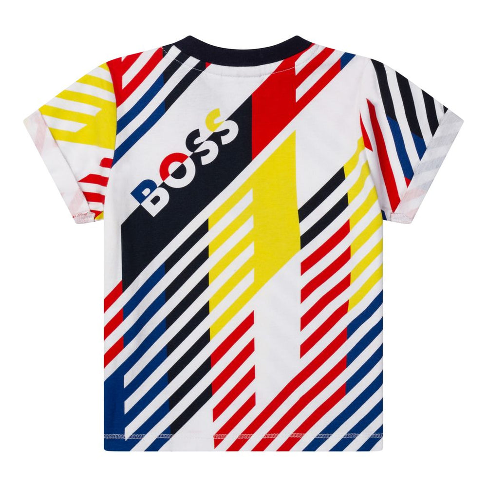 Kids Atelier Multi Colored Boss T-shirt Front View