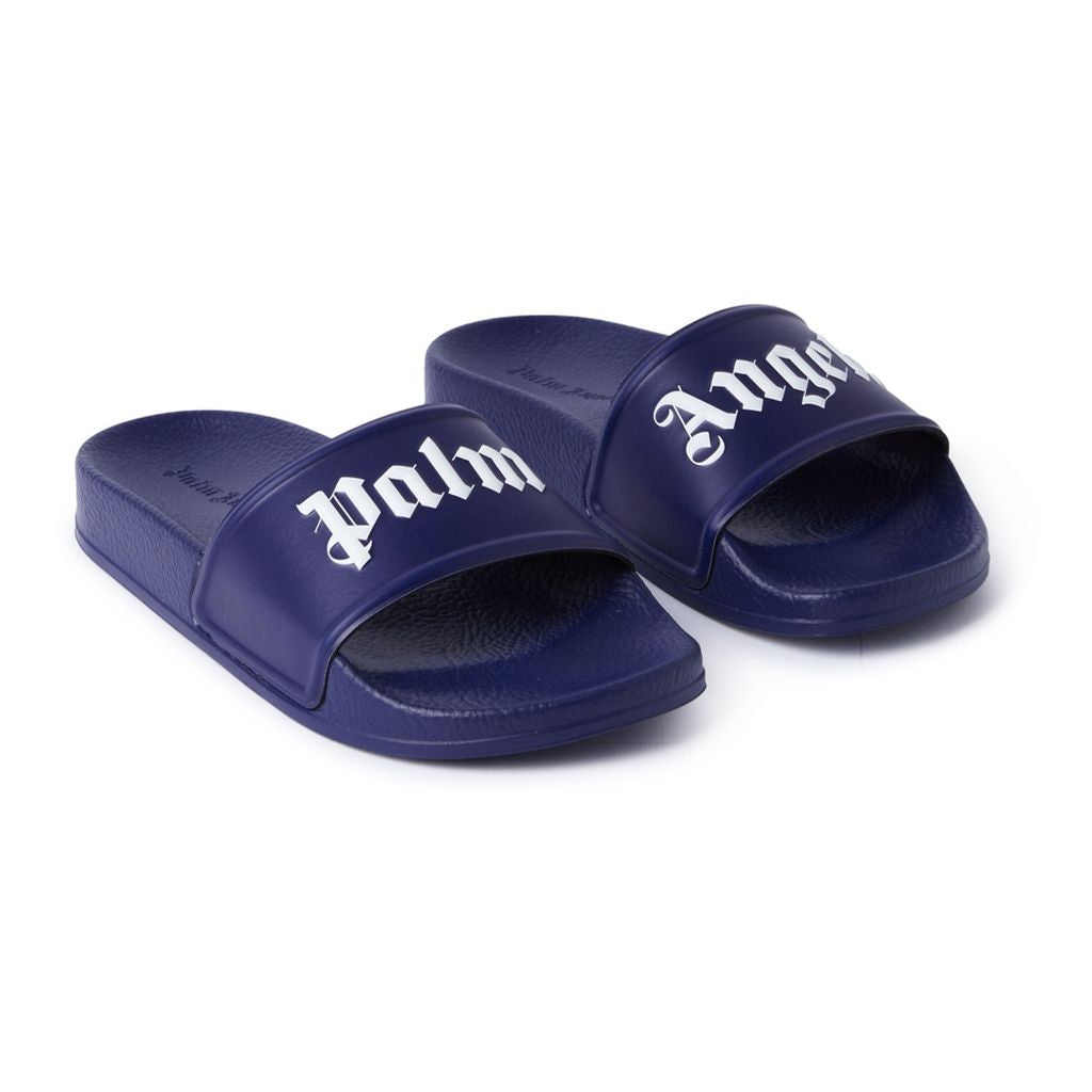 Navy Pool Slides kids atelier