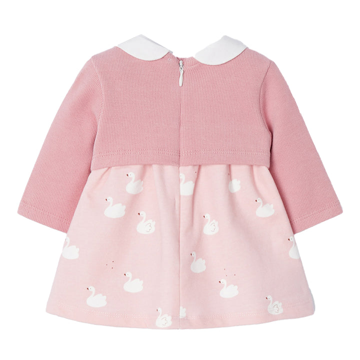 Pink Swan Graphic Dress