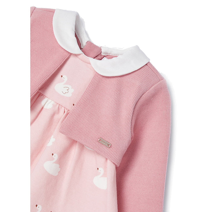 Pink Swan Graphic Dress