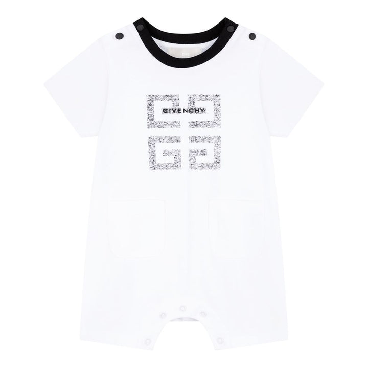givenchy-White Logo Babysuit-h94061-10b