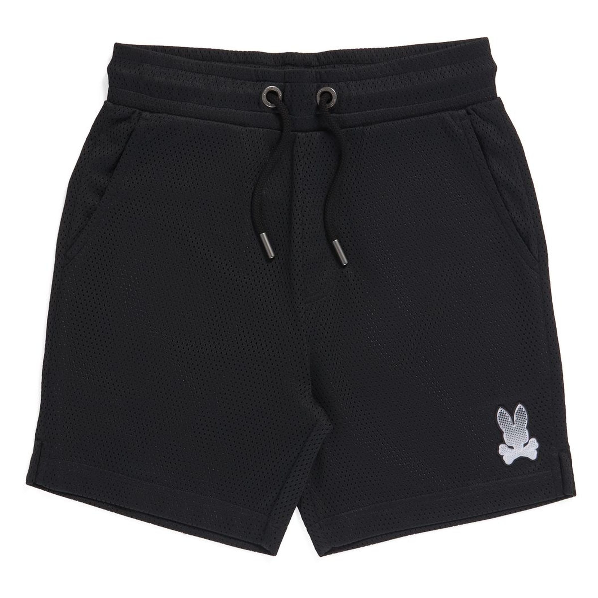 Psycho Bunny B0R827X1PO KIDS STRYPE MESH SHORT 001 BLACK