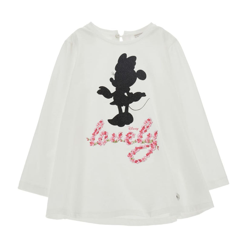 monnalisa-White Mini Mouse Print T-Shirt-110632-0206-0001_kids atelier 