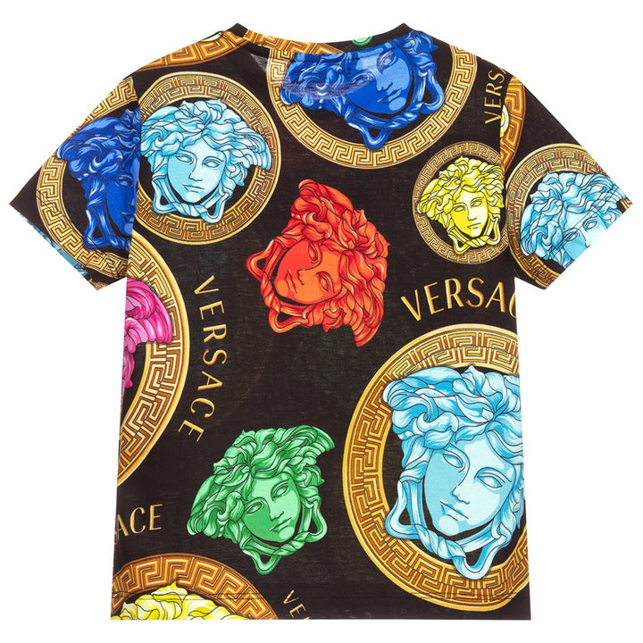 kids-atelier-kid-boys-girls-versace-Black-Logo-Medusa-T-Shirt-1000239-1a00422-5b020-black-multicolor-ss-t-shirt