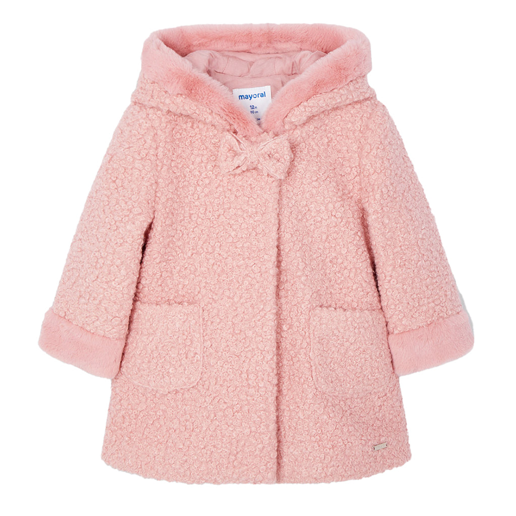 Pink Blush Shearling Coat