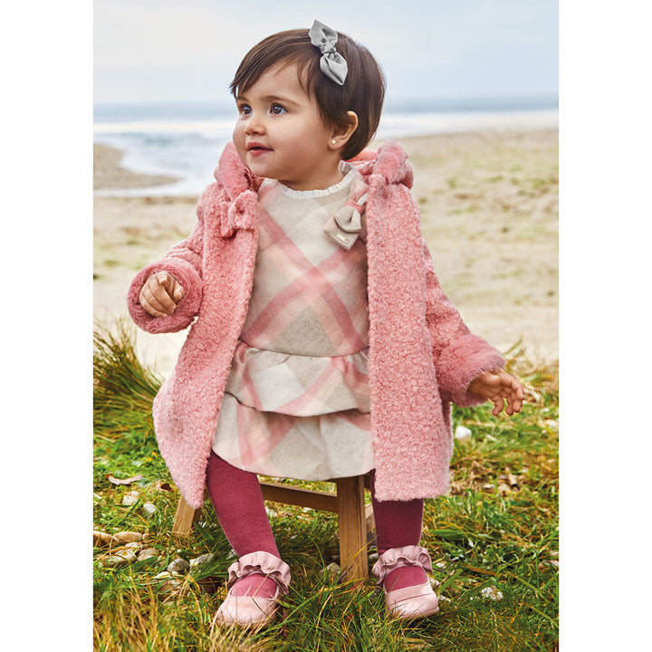 Pink Blush Shearling Coat