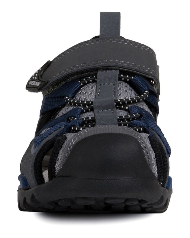 geox-Gray & Navy Sandals-j920rb-0ce14-c0739-dk-Boy