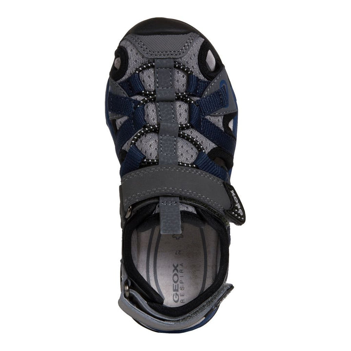 geox-Gray & Navy Sandals-j920rb-0ce14-c0739-dk-Boy