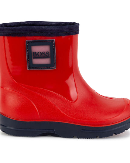 boss-Red Rubber Wellington Boots-j09156-97e