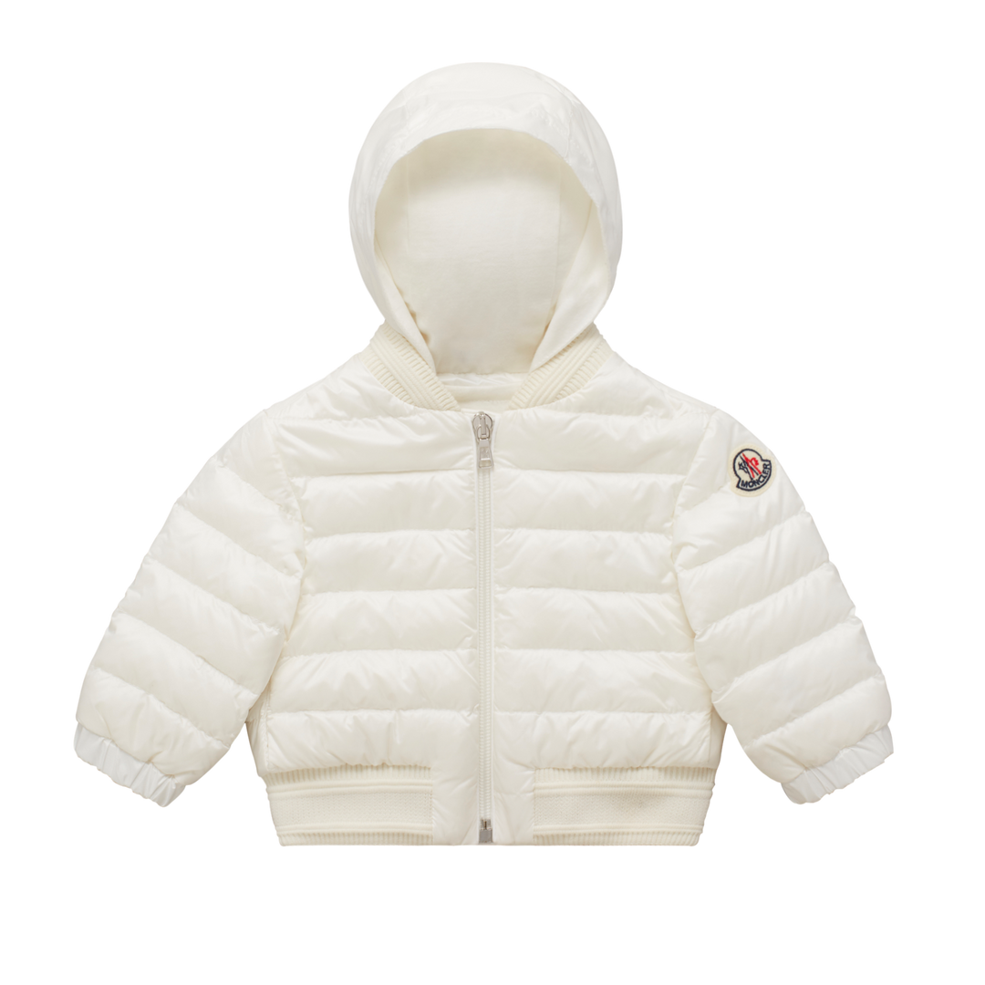 White Down-Paneled Jacket