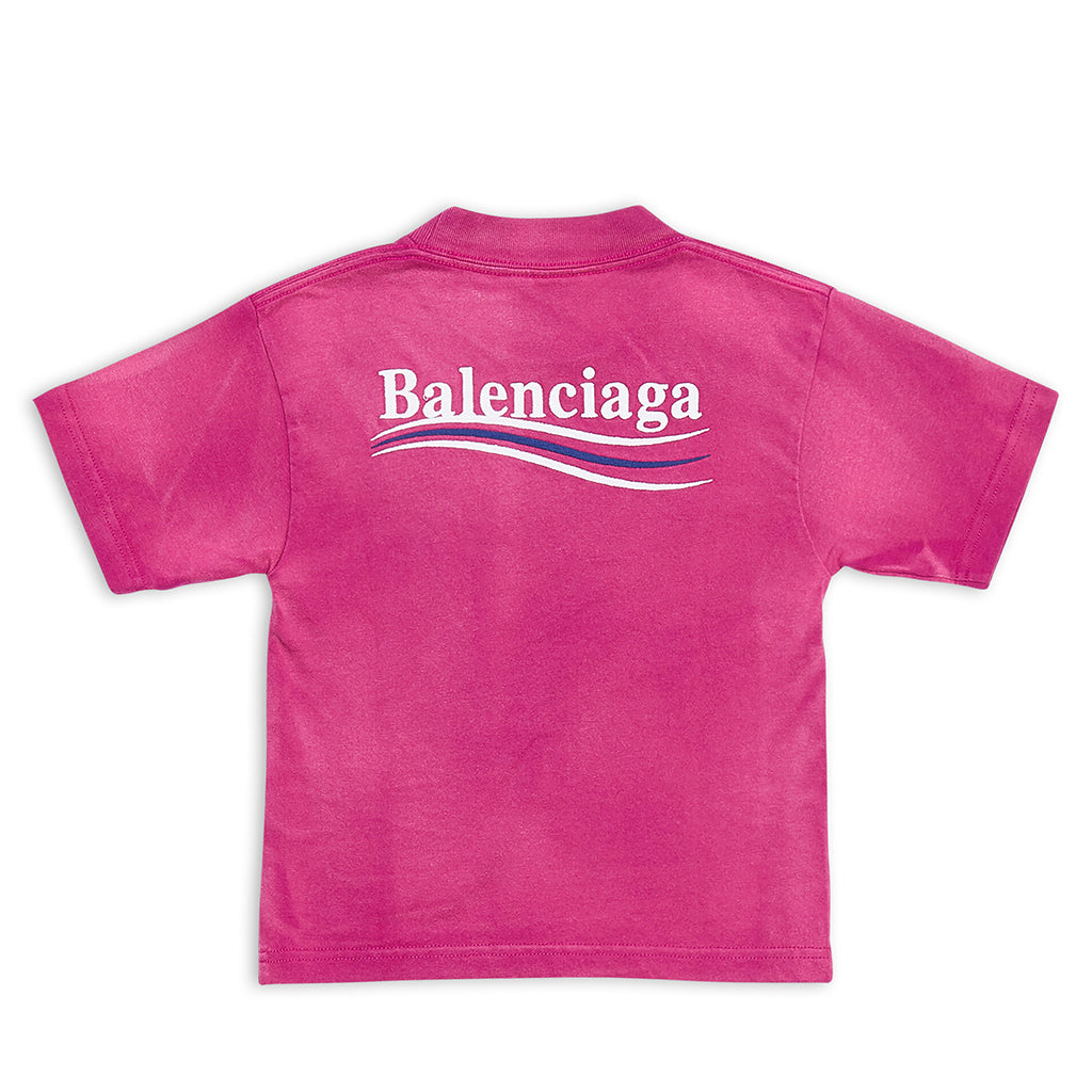 Balenciaga pink logo online t shirt