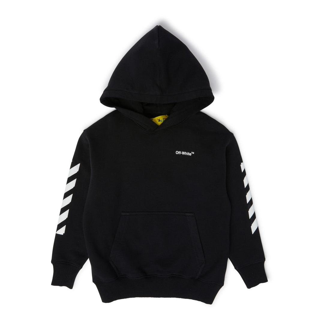 off-white-obbb001c99fle0011001-Black Logo Hoodie