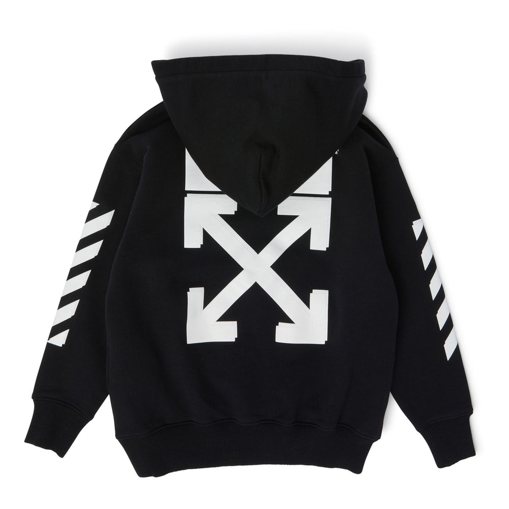 off-white-obbb001c99fle0011001-Black Logo Hoodie