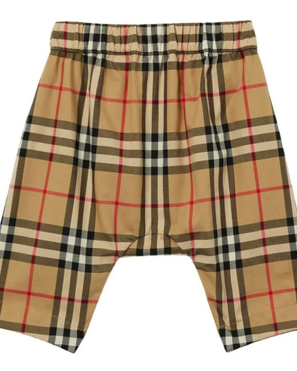 burberry-8070272-Beige Vintage Check Trouser Set-116036-a7028