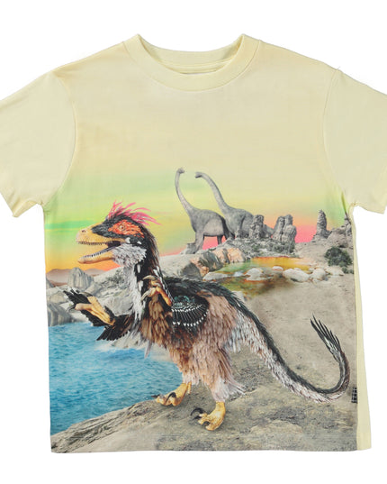 molo-Rame Yellow Sky Dino T-Shirt-1s23a204-3255