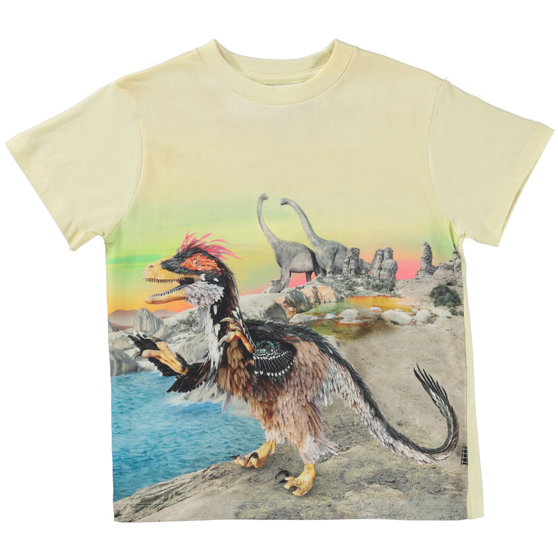 molo-Rame Yellow Sky Dino T-Shirt-1s23a204-3255