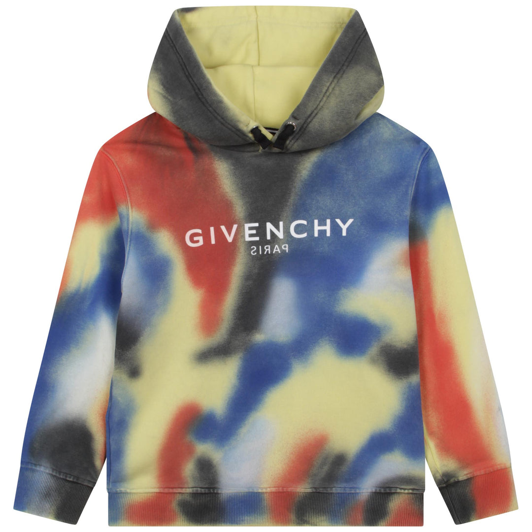 givenchy-h25436-z41-kb-Multicolor Logo Hoodie