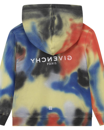 givenchy-h25436-z41-kb-Multicolor Logo Hoodie