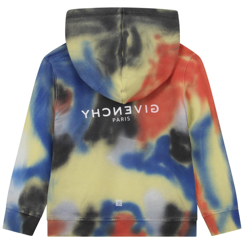 givenchy-h25436-z41-kb-Multicolor Logo Hoodie