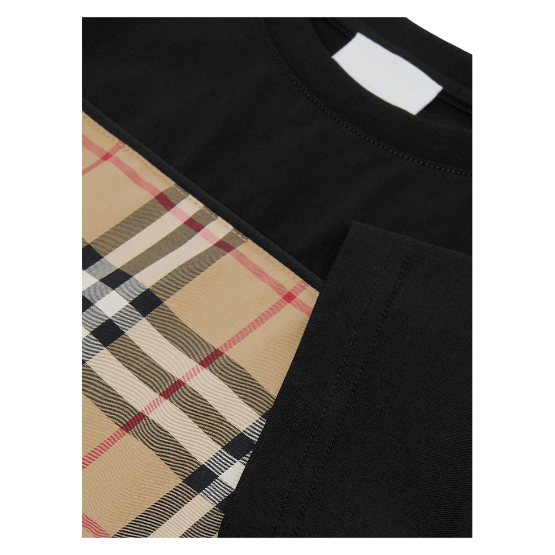 burberry check sleeve t shirt