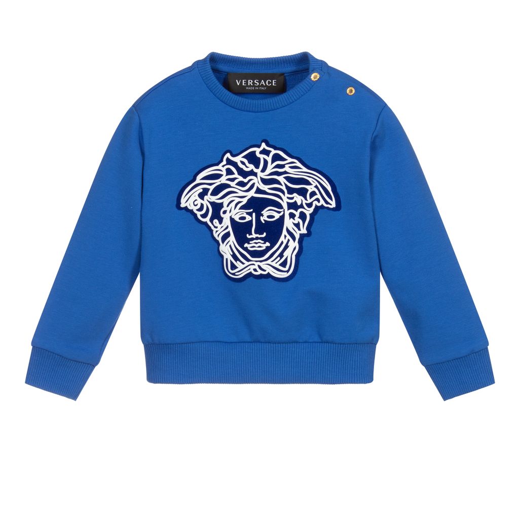 versace-Blue Medusa Sweater-yb000165-ya00077-a1369