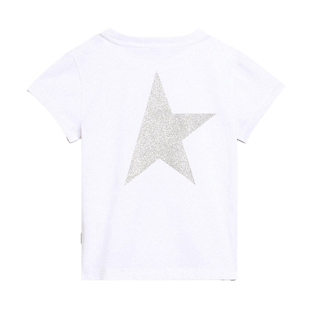 golden-goose-gkp01273-p000898-80185-White & Silver Star T-Shirt