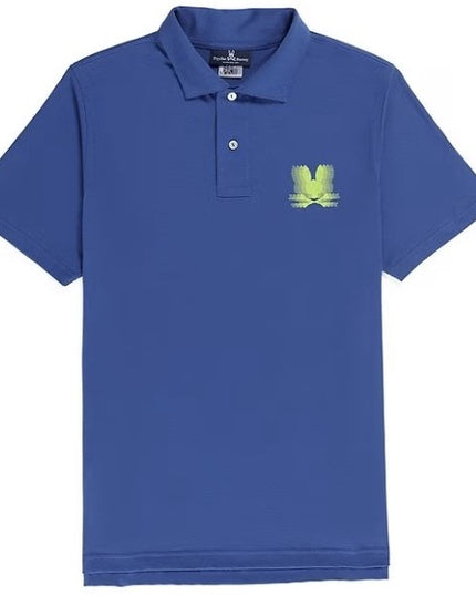 psycho-bunny-b0k256w1pc-426-Blue Turing Jersey Polo