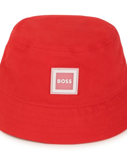 BOSS-KB-BRIGHT RED-BUCKET HAT-J21251-992