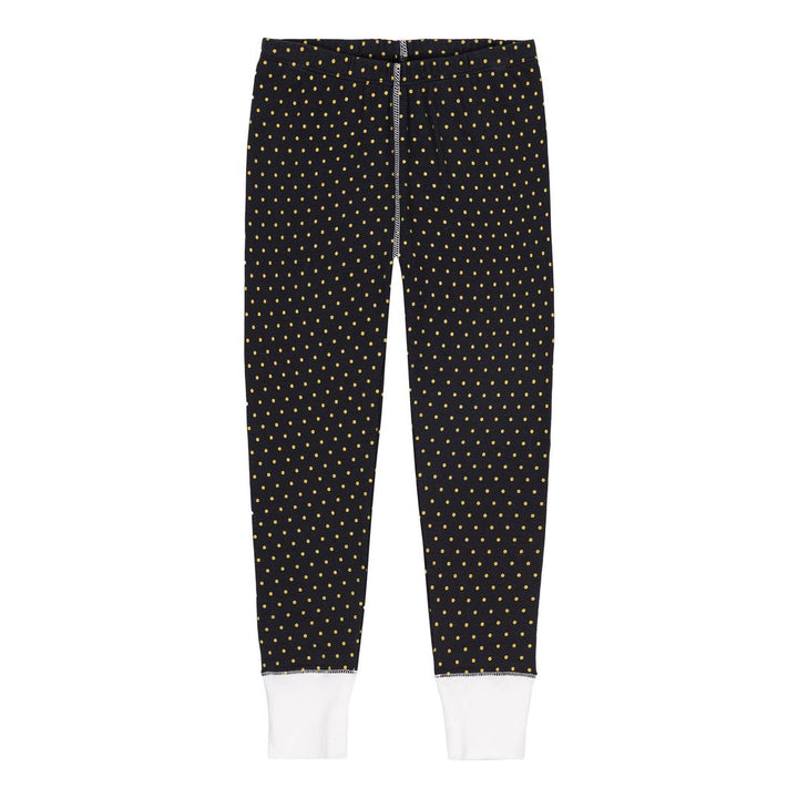 Deux Par Deux Gold Dots Owl Pajamas-Pajamas-Deux Par Deux-kids atelier