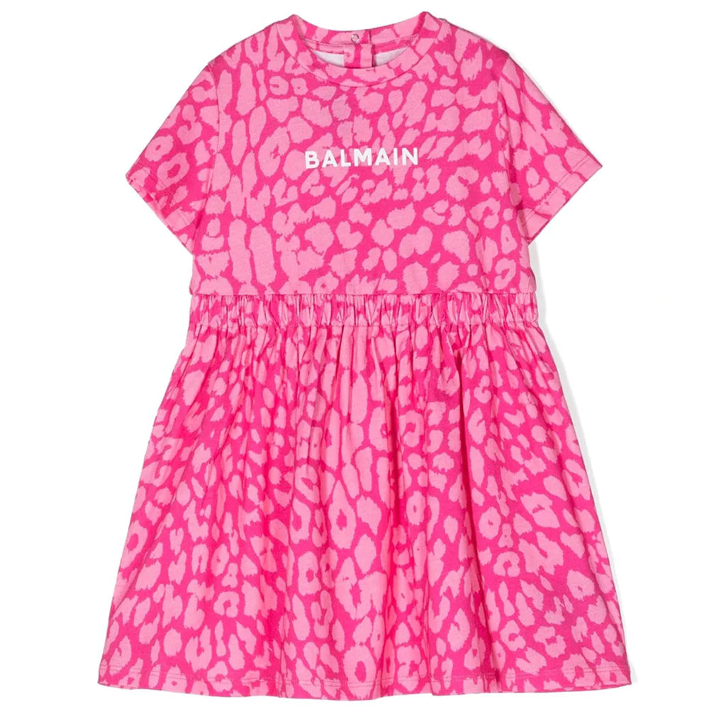Balmain shop leopard dress