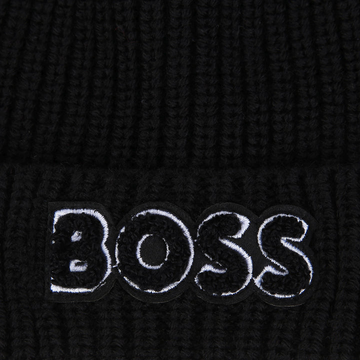 Black Logo Knitted Hat