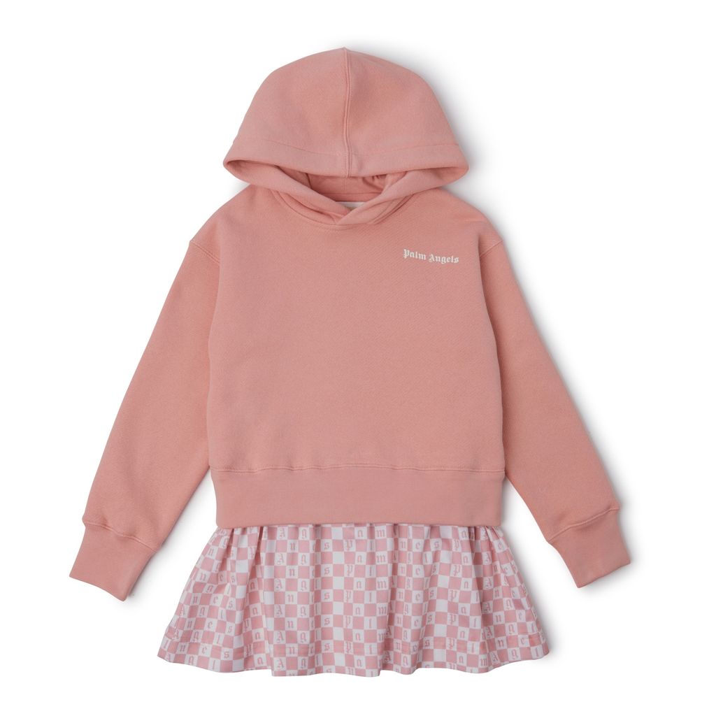 pa-Pink Hooded Dress-pgdb010f22fle0023001