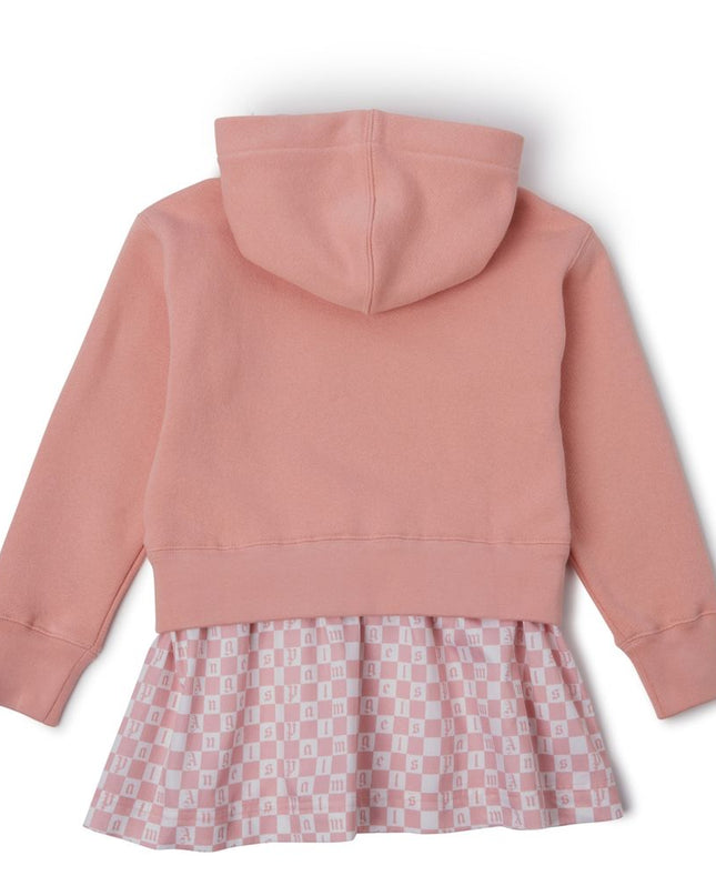 pa-Pink Hooded Dress-pgdb010f22fle0023001