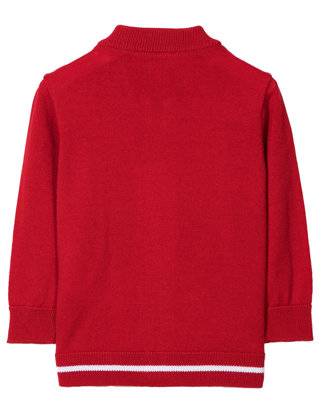 armani-Red Zip Up Cardigan-6khm55-4m1dz-0357