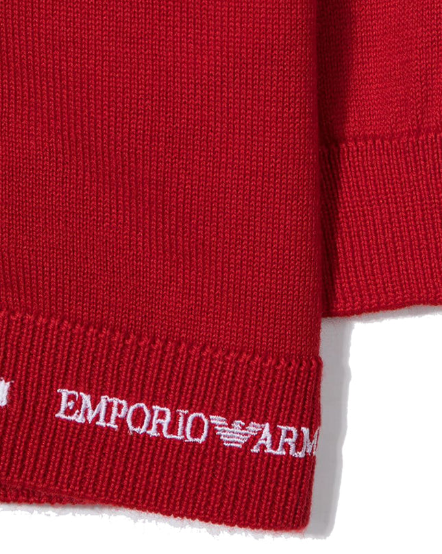 armani-Red Zip Up Cardigan-6khm55-4m1dz-0357