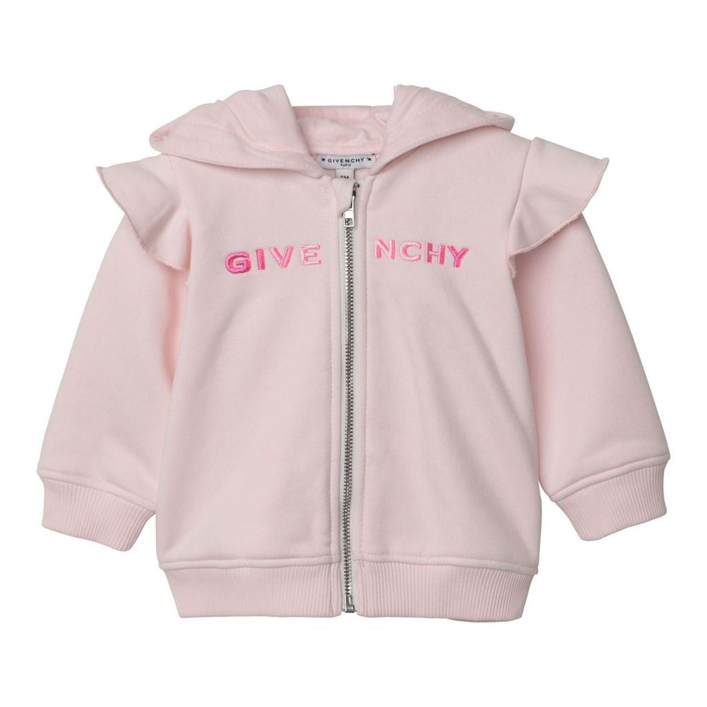 GIVENCHY-FLEECE CARDIGAN-H05142-45S PINK PALE