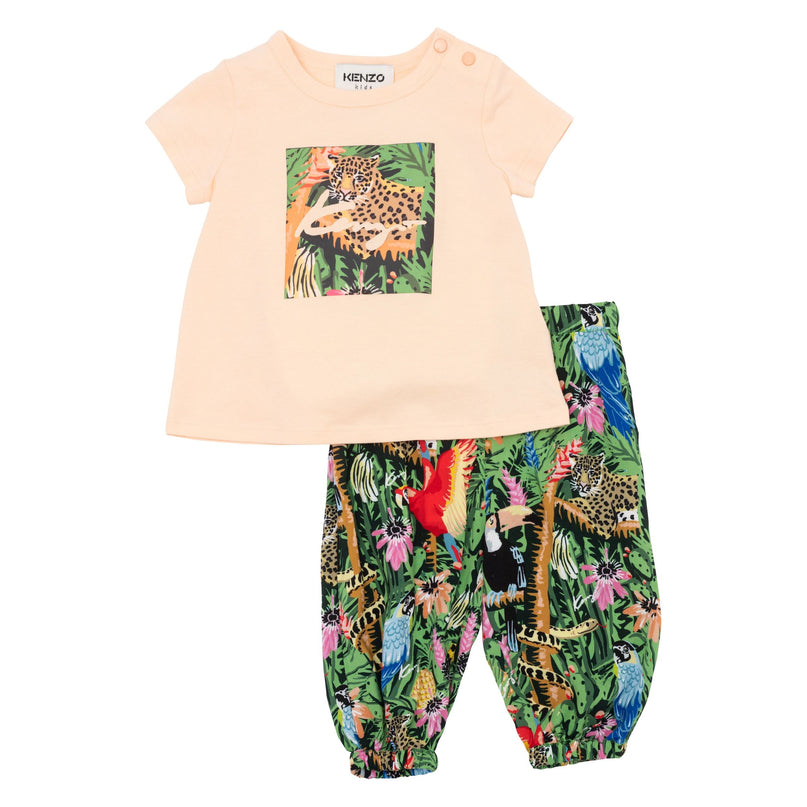Kenzo-BG-DARK GREY-T-SHIRT + PANT SET-K08035-65
