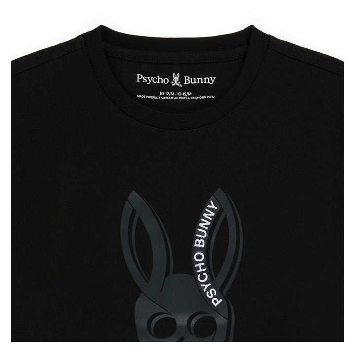Psycho Bunny-B0U718X1PC-KIDS SERGE GRAPHIC TEE-001 BLACK