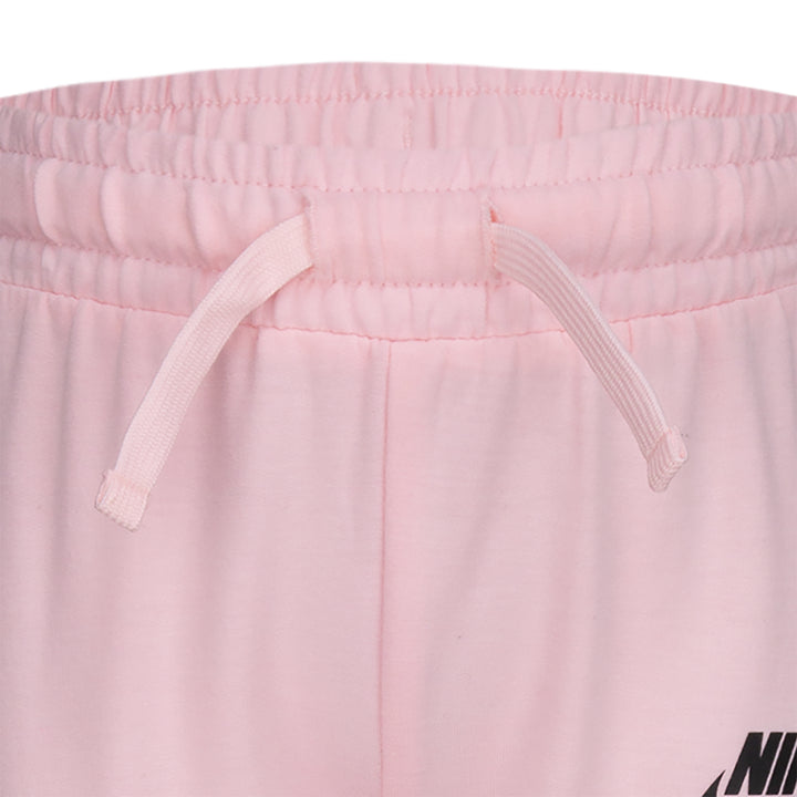 Pink Logo Side Stripe Kids Sweatpants
