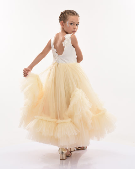 Gold Amber Tulle Dress