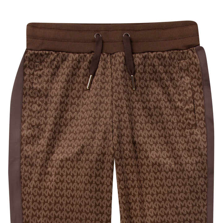 mk-r14126-Chocolate Brown Sports Pants