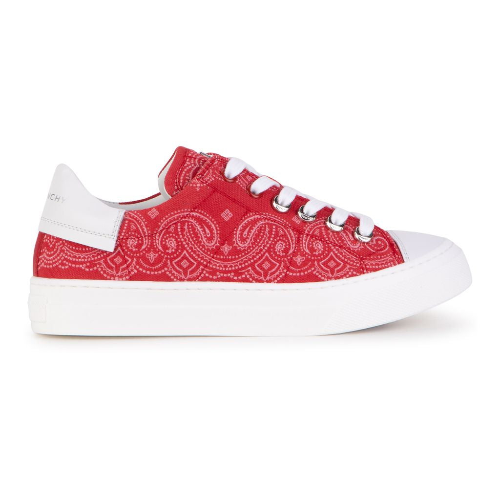 Bright red sneakers sale