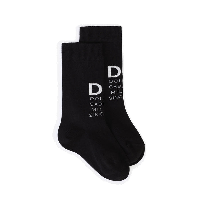 dg-Knit Socks with Jacquard DG Logo-lbka90-jackz-s9000