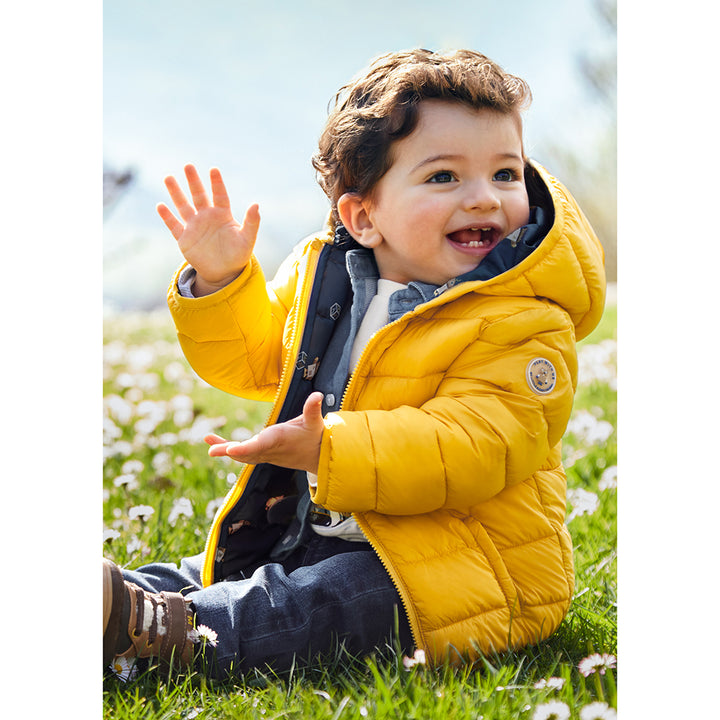 Yellow Quilt Padded Coat
