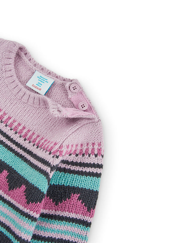 kids-atelier-boboli-kid-girl-mauve-striped-jacquard-sweater-dress-225009-6108