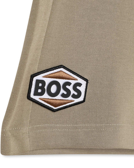 boss-j24857-279-Khaki Green Cotton Shorts