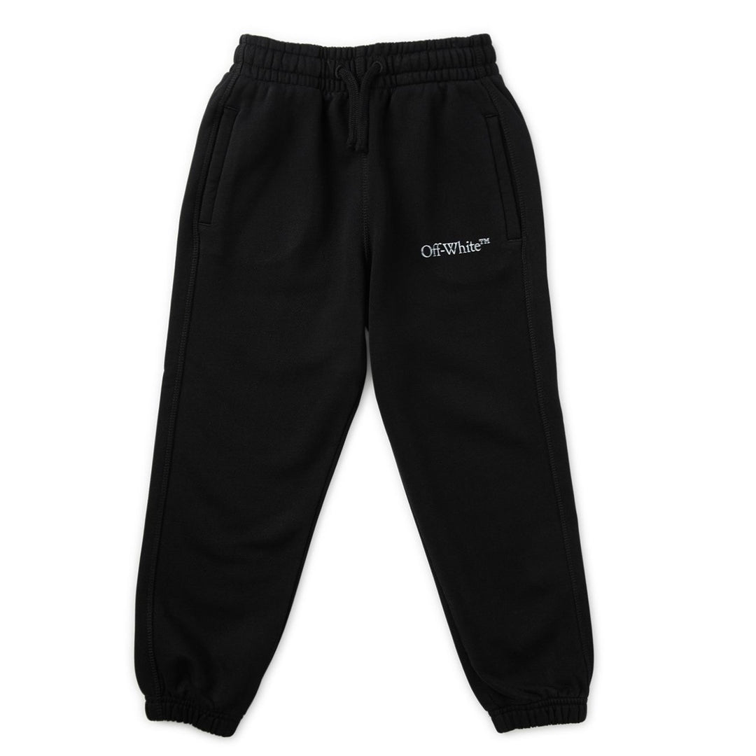 off-white-obch001f23fle0021001-Black Logo Sweatpants